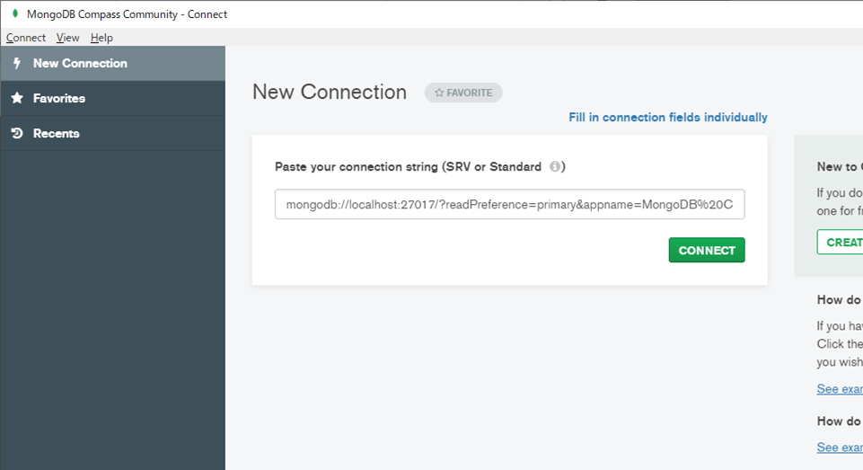 MongoCompassの開始_3