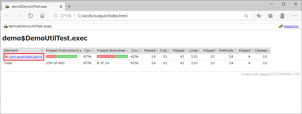 Intellij Idea上でjacocoを利用してc1カバレッジを取得してみた