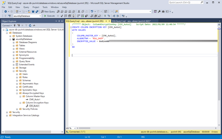 SQL DatabaseのカラムをSSMSを使ってAlways Encryptedで暗号化してみた｜ITエンジニアとして経験・学習したこと