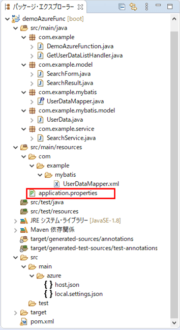 サンプルプログラムの構成