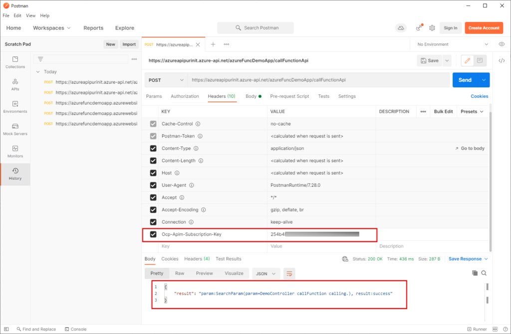 API ManagementからAPIキーを用いてAzure Functionsへアクセスしてみた|ITエンジニアとして経験・学習したこと